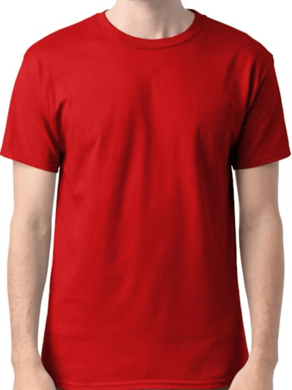 Short Sleeve T-Shirt Red White Blue Daisy Flower - Joyfully Unique Things