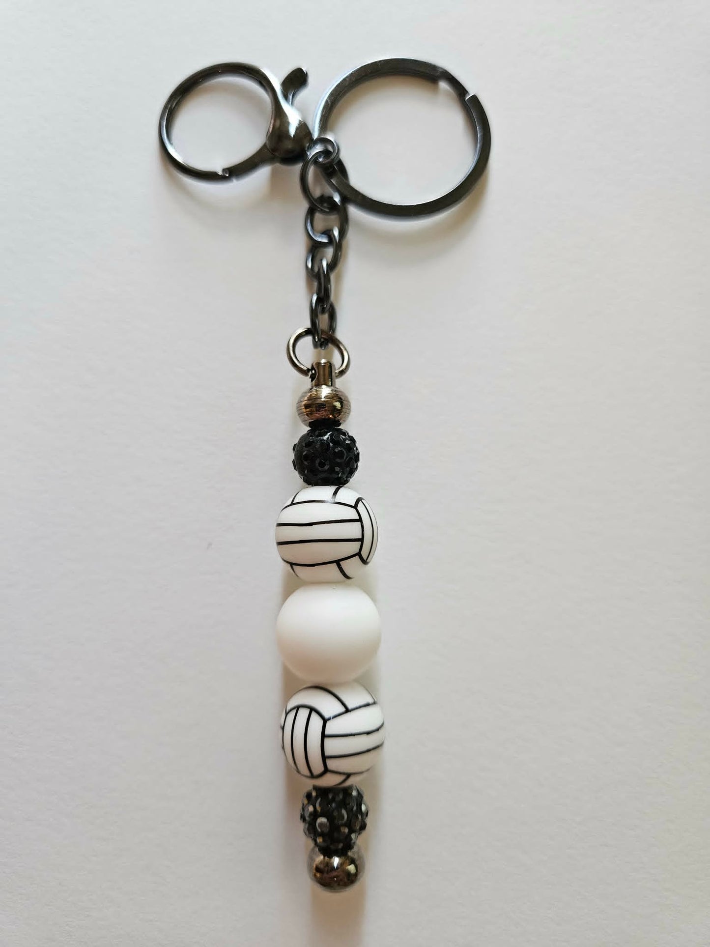 Volleyball Bling Fun Gift Keychain - Joyfully Unique Things