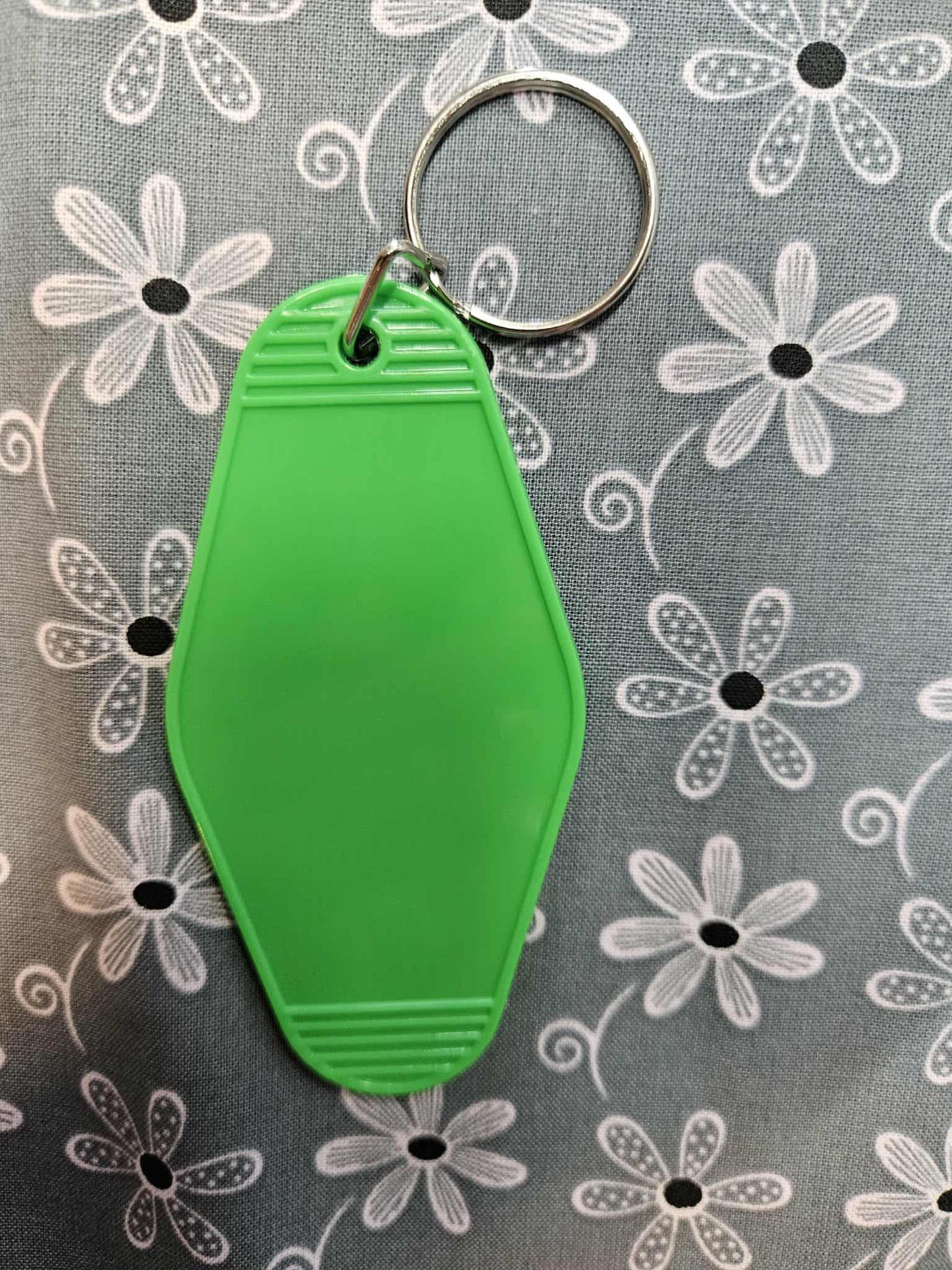 Retro Motel Keychain: I Dont Treat People Badly - Joyfully Unique