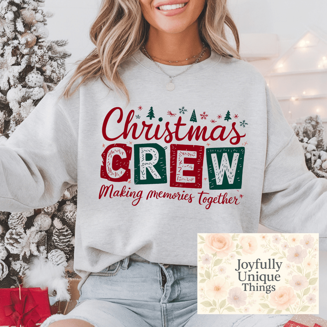 Short Sleeve T-Shirt: Christmas Crew Making Memories Together - Joyfully Unique Things