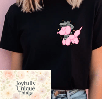 Short Sleeve T-Shirt: Don't Get it Twisted Cowboy Pink Balloon Animal Pocket Size Print - Joyfully Unique Things