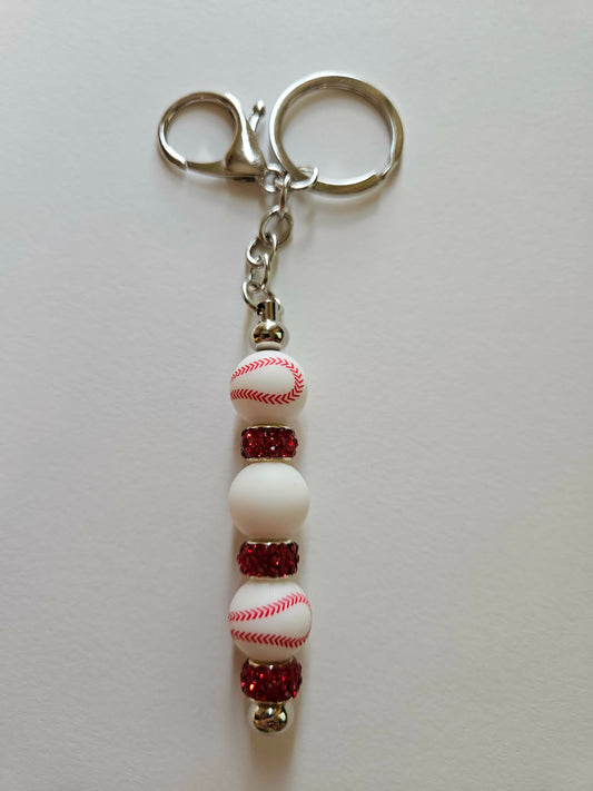 Baseball Bling Fun Gift Keychain - Joyfully Unique Things