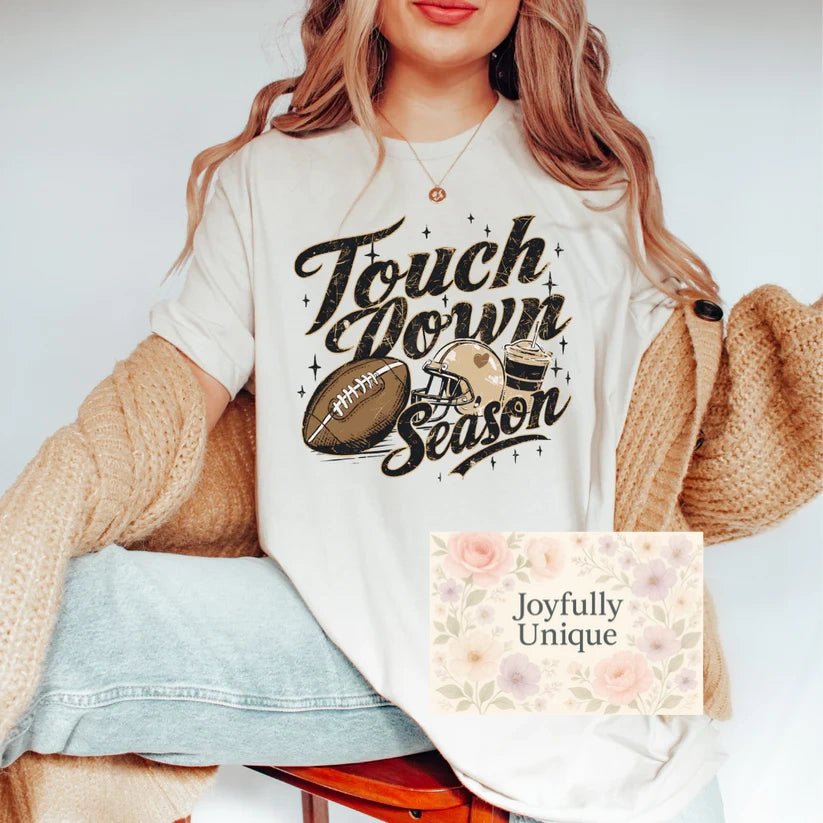 Short Sleeve T-Shirt Touchdown Season - Joyfully Unique