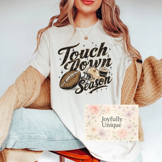 Short Sleeve T-Shirt Touchdown Season - Joyfully Unique
