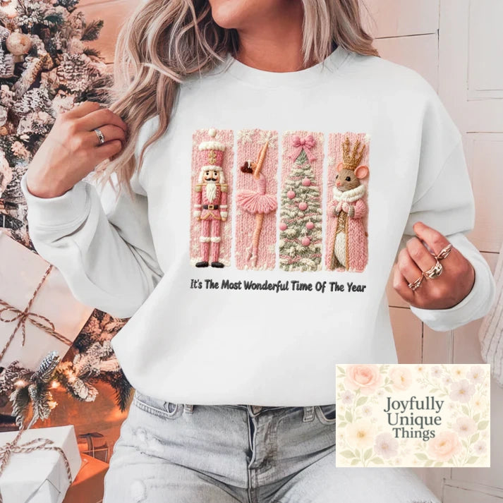 Faux Yarn Nutcracker Suite It's The Most Wonderful Time Of The Year Short Sleeve T-Shirt