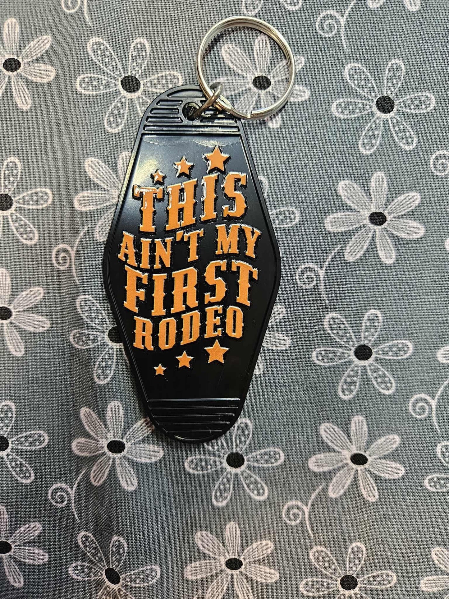 Retro Motel Keychain: This Ain't My First Rodeo - Joyfully Unique