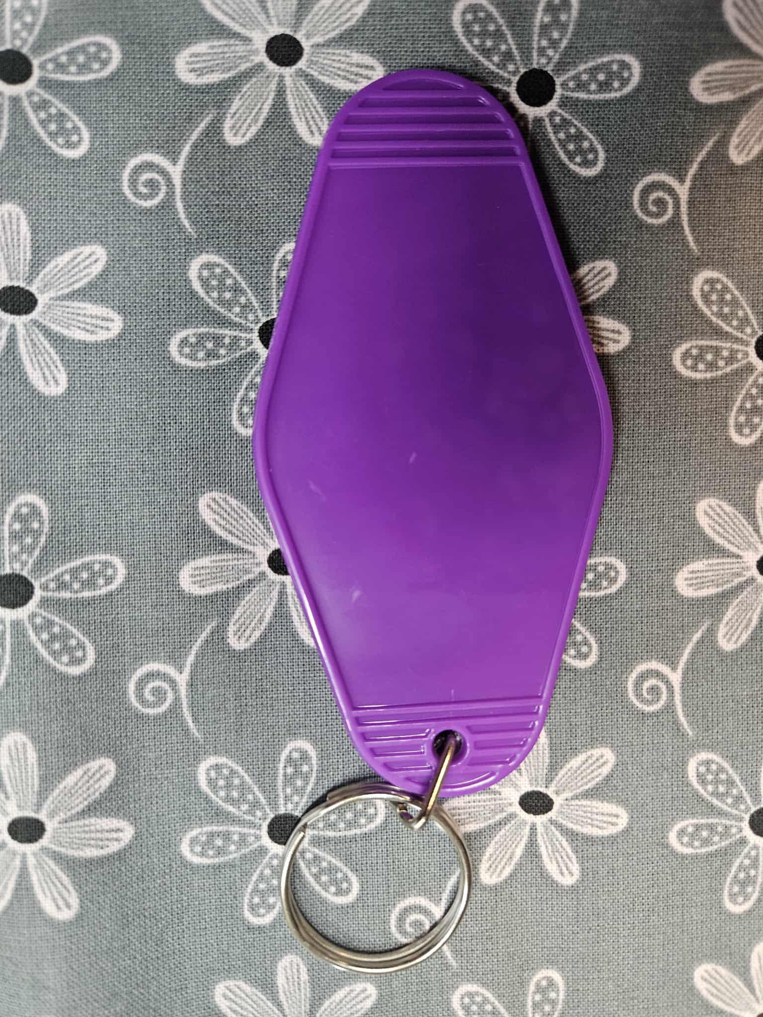 Retro Motel Keychain: I Brake For Imaginary Speed Bumps - Joyfully Unique