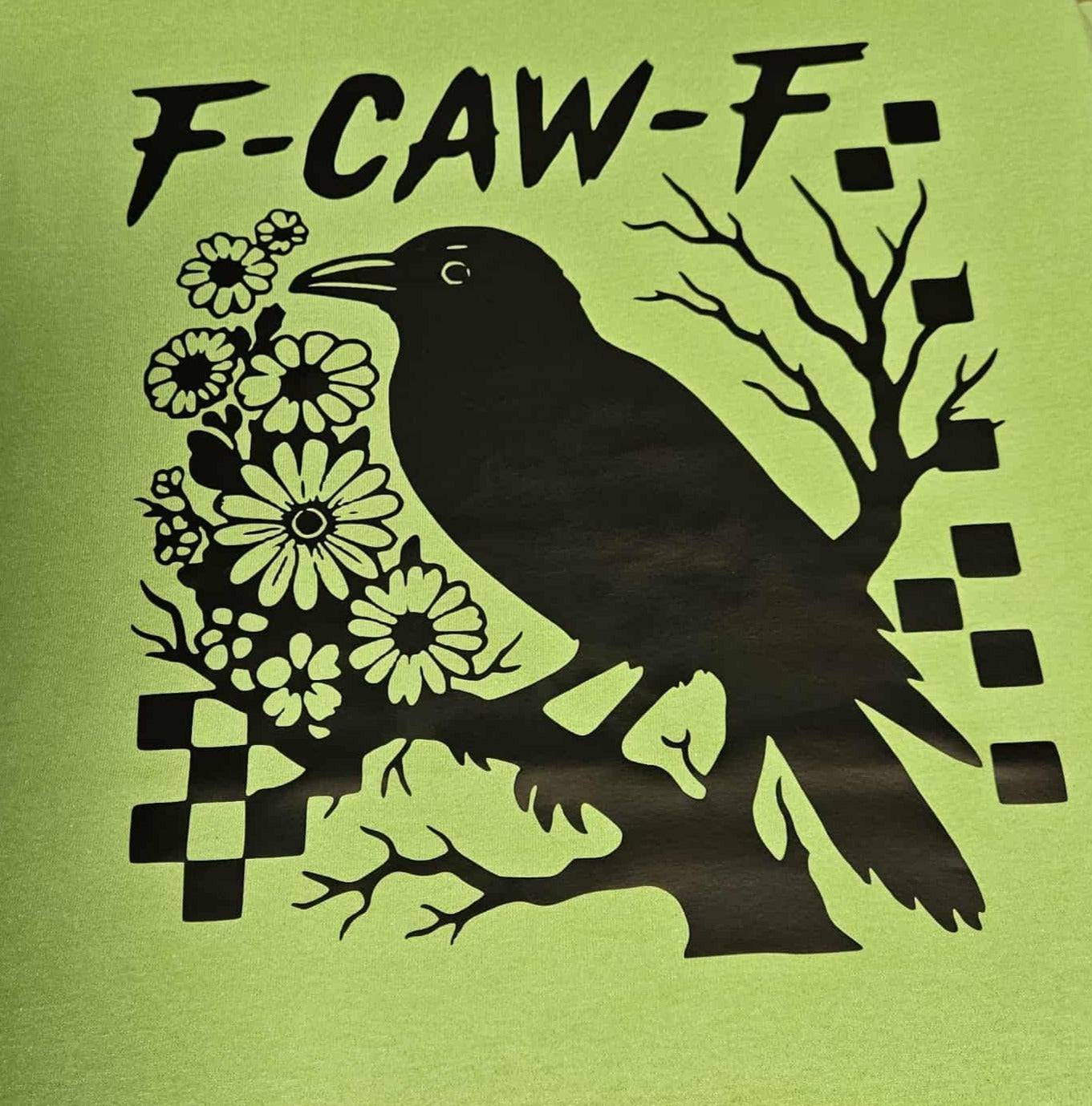 Short Sleeve Snarky F-CAW-F Black Crow Concert T-Shirt  3XL