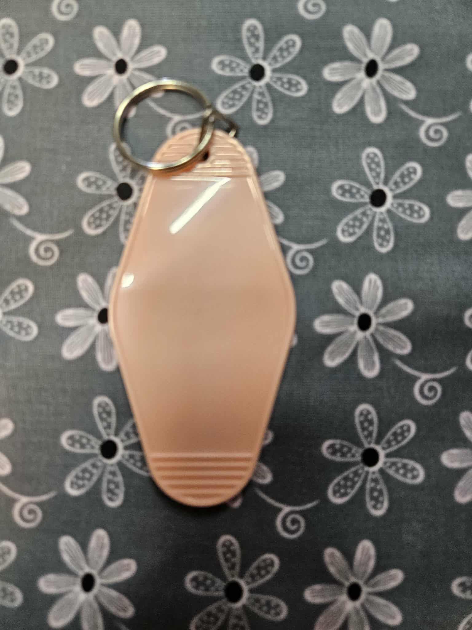 Retro Motel Keychain: Keys To My Happy Place - Joyfully Unique