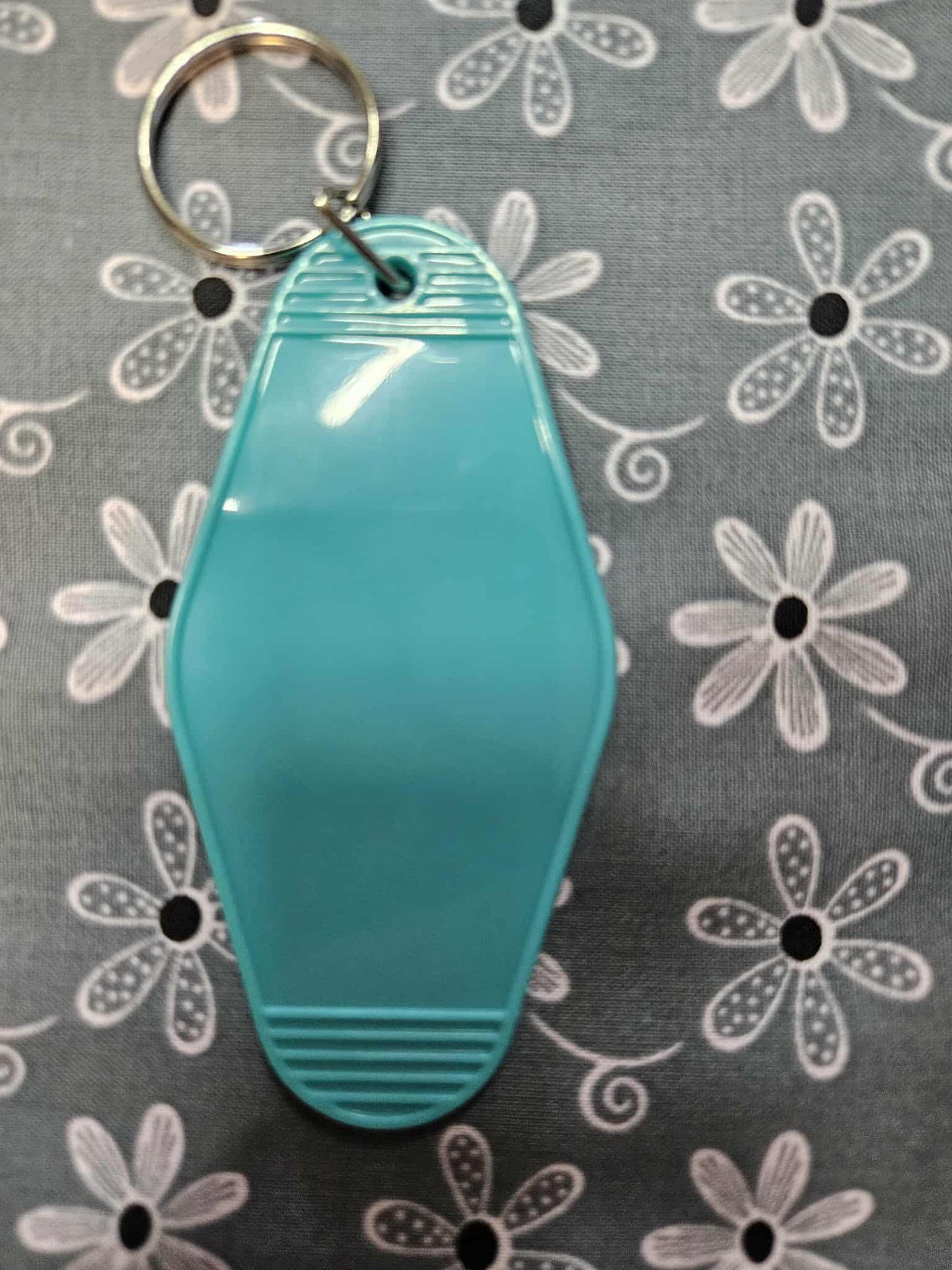 Retro Motel Keychain: Inhale Tacos, Exhale Negativity - Joyfully Unique