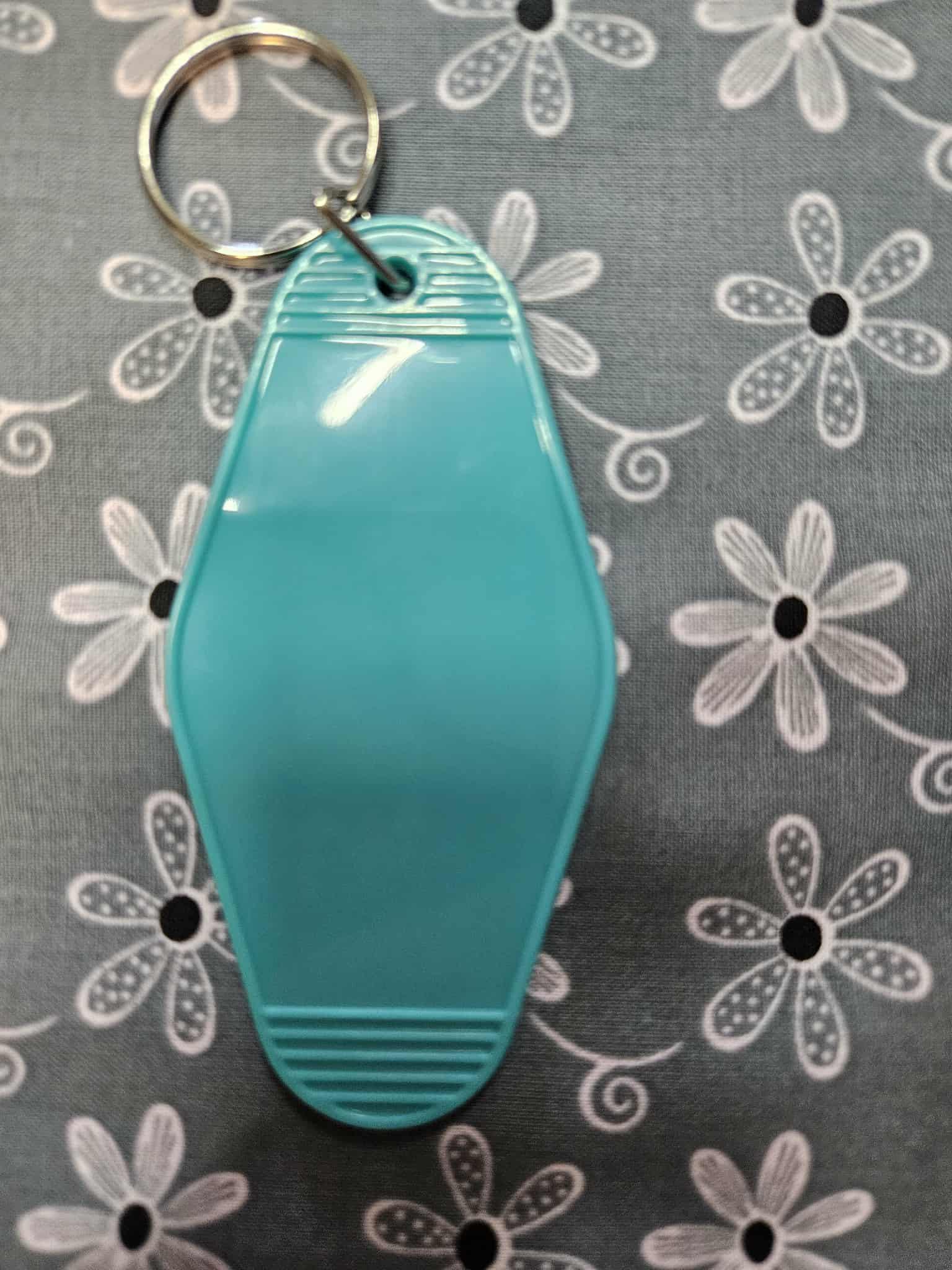 Retro Motel Keychain: Inhale Tacos, Exhale Negativity - Joyfully Unique